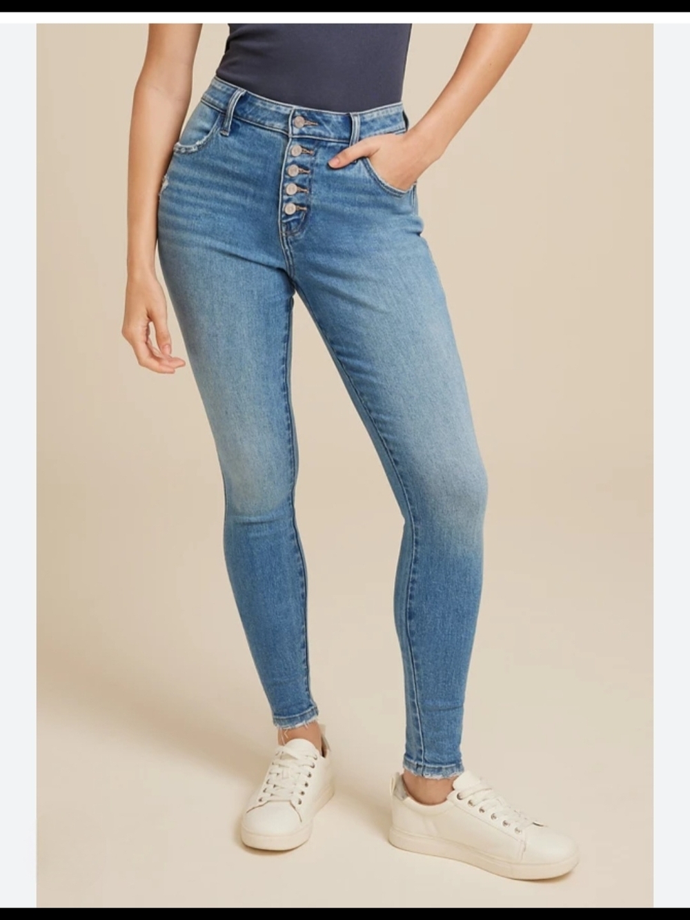 Maurices Mid-Rise Jeans - Light Blue